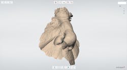 Figure 3: Off-label TRIOS scan used in the fabrication of nasal maxillofacial prosthetics. Figure 3: Off-label TRIOS scan used in the fabrication of nasal maxillofacial prosthetics.