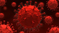 Figure 1: Coronavirus particles range have distinctive spikes that give the appearance of “coronas” around the sun. Figure 1: Coronavirus particles range have distinctive spikes that give the appearance of “coronas” around the sun.