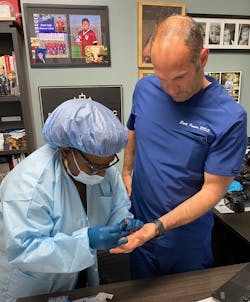 Figure 3: Whole blood finger stick Figure 3: Whole blood finger stick