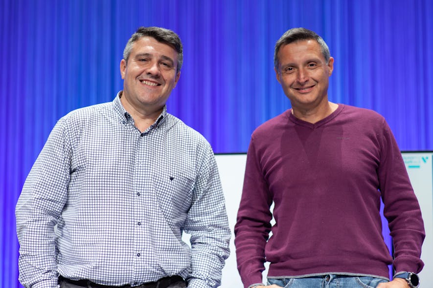 (left) Prof. David Herrara, scientific chair of EuroPerio10 and (right) Prof. Phoebus Madianos, chair of EuroPerio10