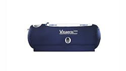Figure 1: OxyHealth Vitaeris320 soft-shell hyperbaric oxygen chamber with 1.3 atm