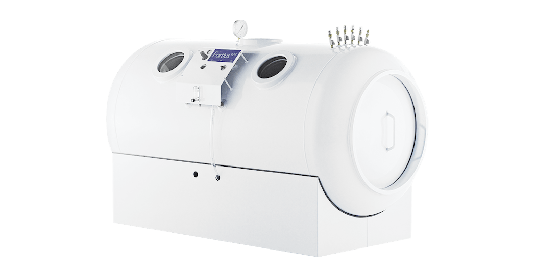 Figure 3: OxyHealth Fortius420 hard-shell hyperbaric oxygen chamber with 3.0 atm