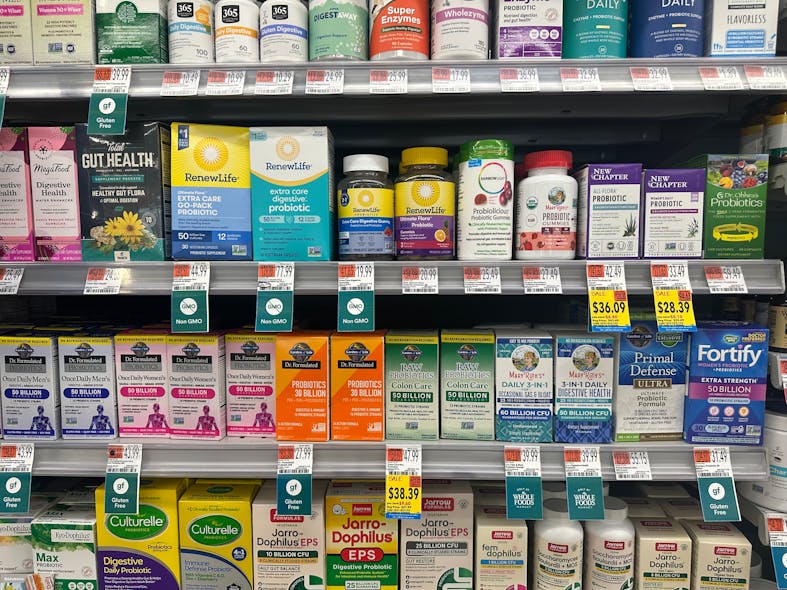 Figure 1: An example of the various probiotics available at any health store. How do you choose which probiotic you need, and are they customized for you?