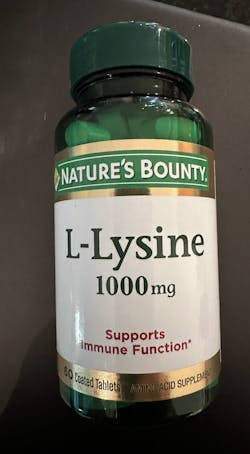 Figure 2: Lysine in tablet form Figure 2: Lysine in tablet form