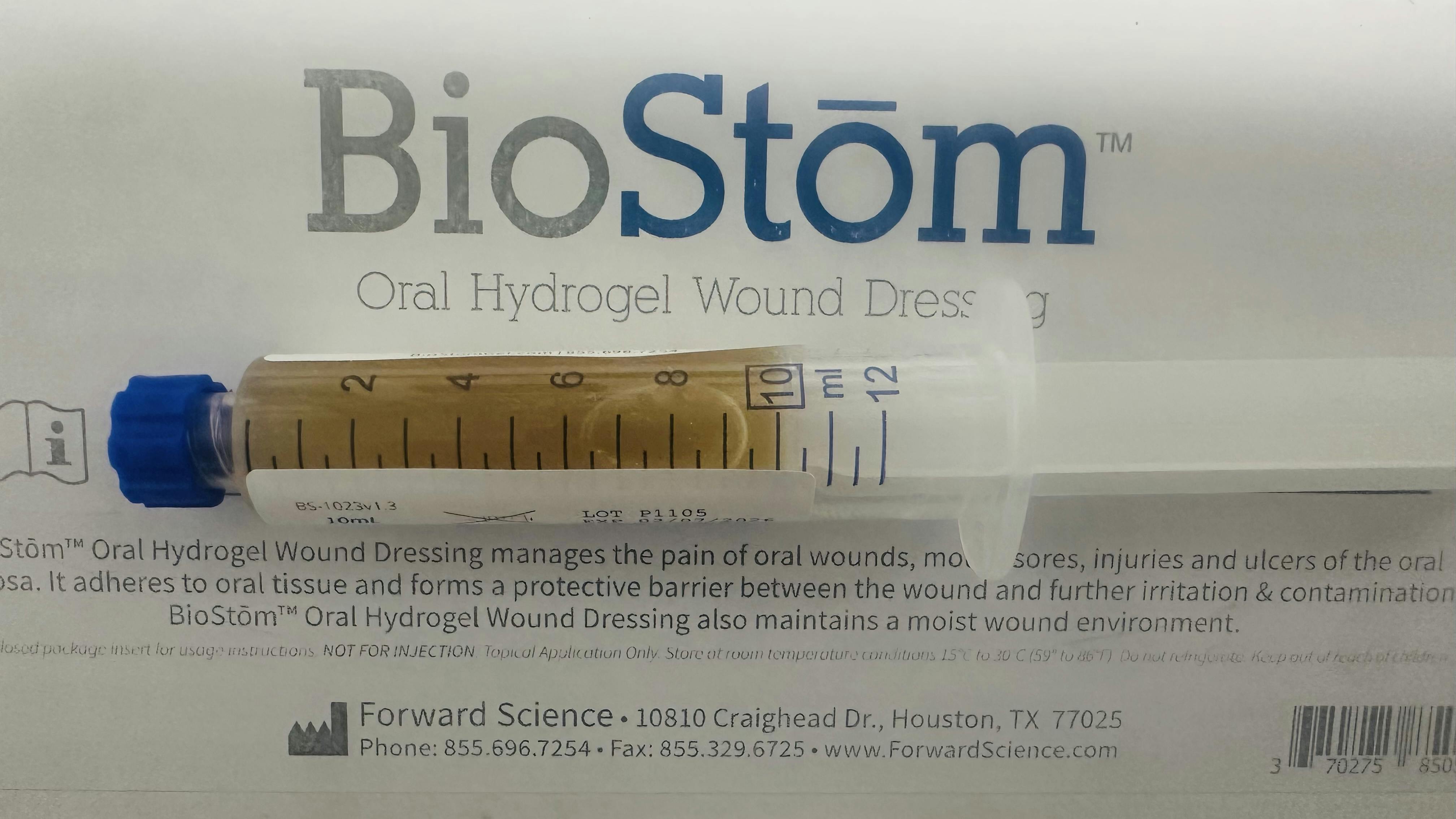 BioStom oral hydrogel wound dressing