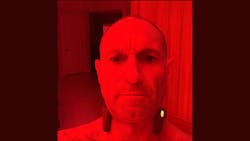 man getting vagus nerve stimulation along with red light therapy man getting vagus nerve stimulation along with red light therapy